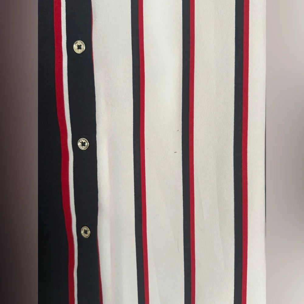 Tommy Hilfiger Black, White, and Red Striped Shirt - Picture 3 of 6
